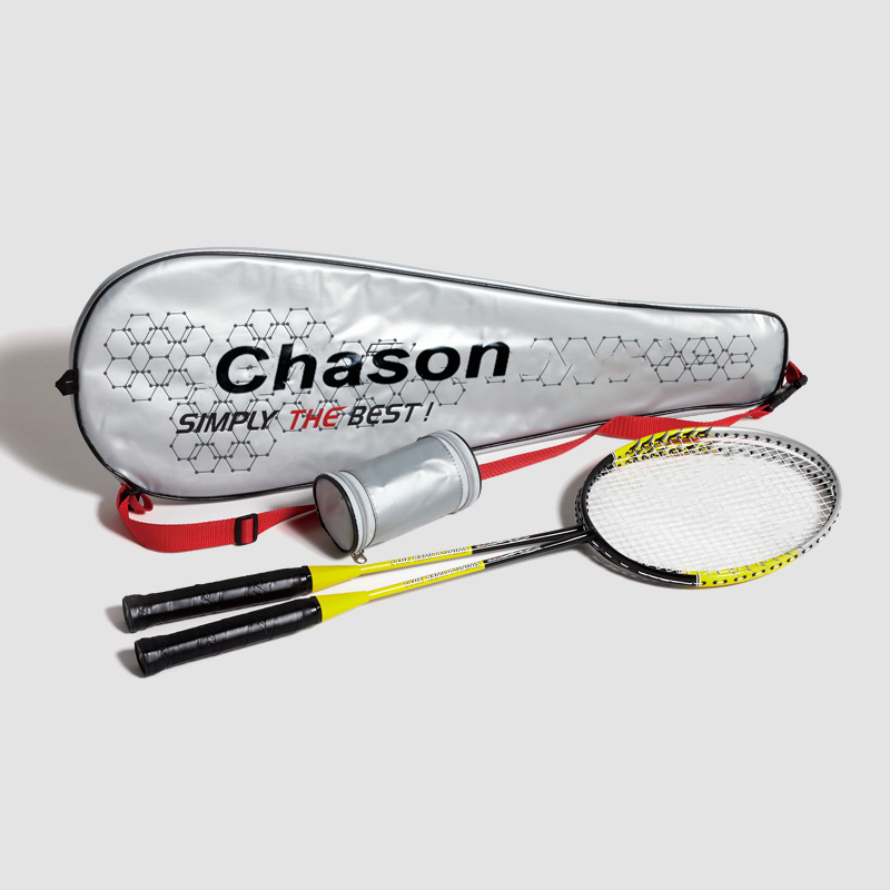 Set raket badminton bersepadu tiub tengah keluli aloi aluminium