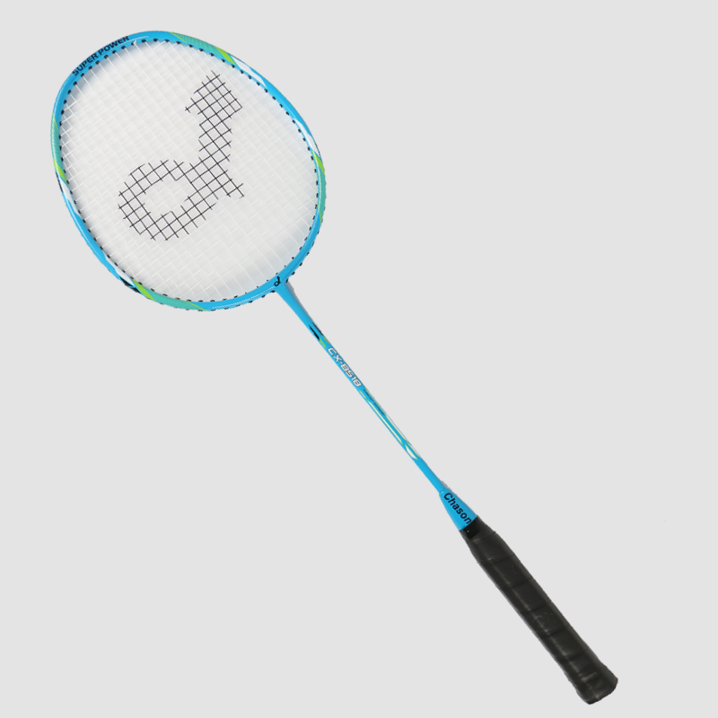 Aluminium Alloy Fiberglass Tiang Tengah Bersepadu Raket Badminton CX-B518 Biru