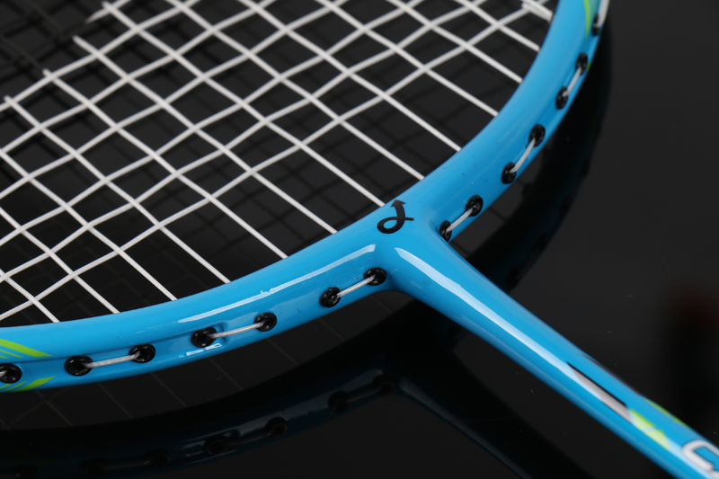 Aluminium Alloy Fiberglass Tiang Tengah Bersepadu Raket Badminton CX-B518 Biru