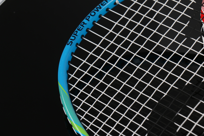 Aluminium Alloy Fiberglass Tiang Tengah Bersepadu Raket Badminton CX-B518 Biru